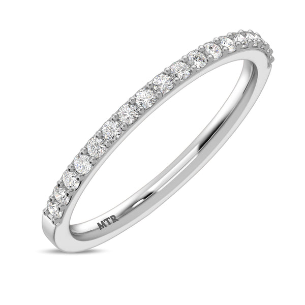 My Trio Rings Keanu 1-1/2 CTW Lab Grown Diamond Round Solitaire Wedding Trio Set in 14KT White Gold Vermeil