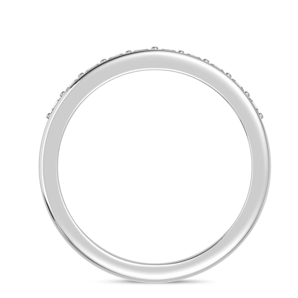 My Trio Rings Keanu 1-1/2 CTW Lab Grown Diamond Round Solitaire Wedding Trio Set in 14KT White Gold Vermeil