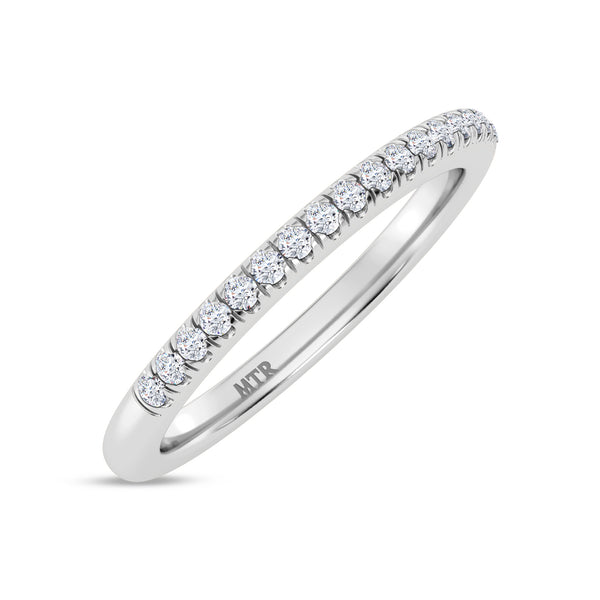 My Trio Rings Nikau 1-7/8 CTW Lab Grown Diamond Round Solitaire Wedding Trio Set in 14KT White Gold Vermeil