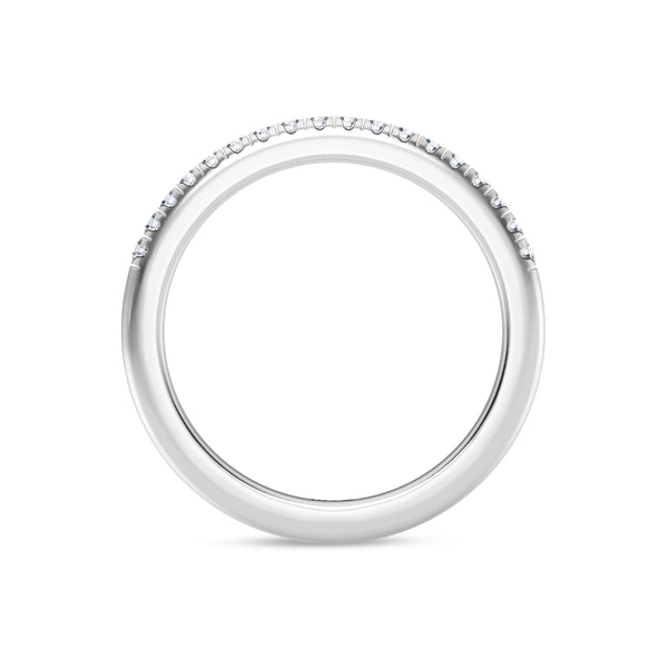 My Trio Rings Nikau 1-7/8 CTW Lab Grown Diamond Round Solitaire Wedding Trio Set in 14KT White Gold Vermeil