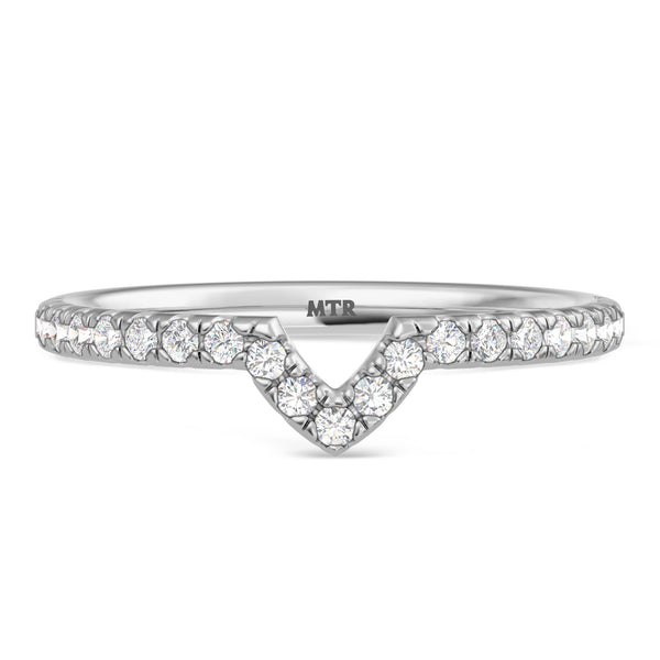 My Trio Rings Adeola 1-2/3 CTW Lab Grown Diamond Pear Solitaire Wedding Trio Set in 14KT White Gold Vermeil
