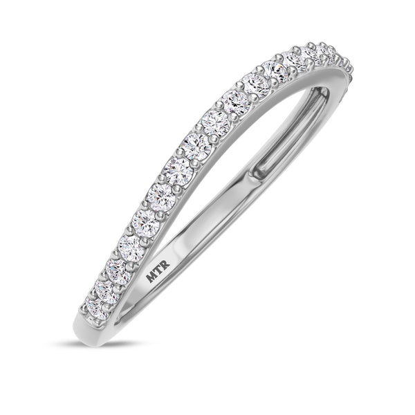My Trio Rings Jemma 3-1/10 CTW Lab Grown Diamond Round Solitaire Wedding Trio Set in 14KT White Gold Vermeil