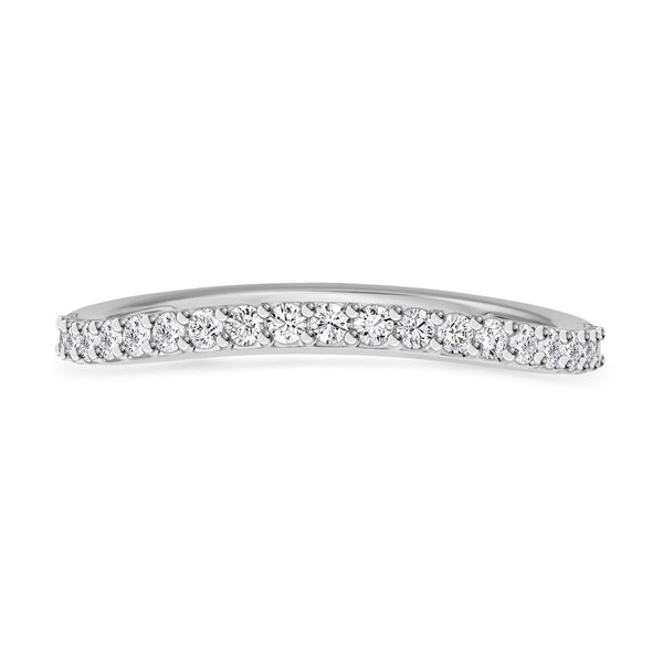 My Trio Rings Jemma 3-1/10 CTW Lab Grown Diamond Round Solitaire Wedding Trio Set in 14KT White Gold Vermeil