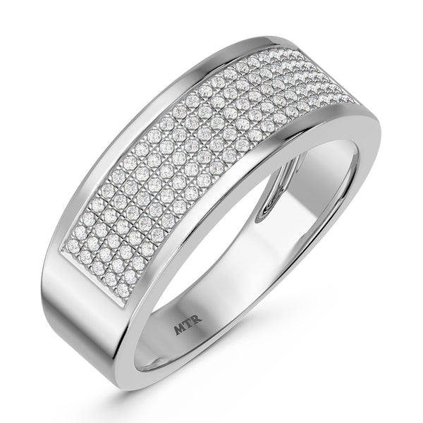 My Trio Rings Valentina 1 CTW Lab Grown Diamond Heart Cluster Wedding Trio Set in 14KT White Gold Vermeil