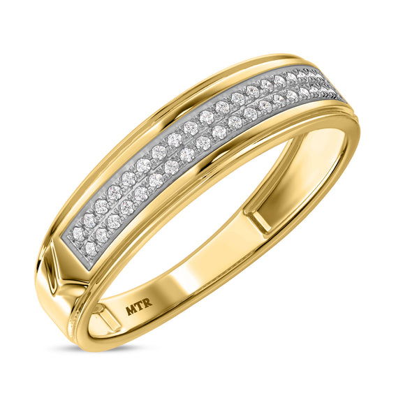 My Trio Rings Gracie 5/8 CTW Lab Grown Diamond Round Cluster Wedding Trio Set in 14KT Yellow Gold Vermeil