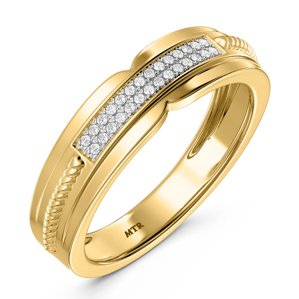 My Trio Rings Harmonee 1/2 CTW Lab Grown Diamond Princess Cluster Wedding Trio Set in 14KT Yellow Gold Vermeil