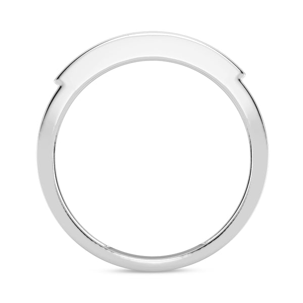 My Trio Rings Berthold 1 CTW Lab Grown Diamond Princess Cluster Wedding Trio Set in 14KT White Gold Vermeil