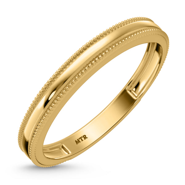 My Trio Rings Hansel 1/7 CTW Lab Grown Diamond Cushion Cluster Wedding Trio Set in 14KT Yellow Gold Vermeil