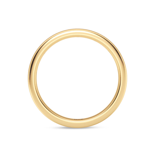My Trio Rings Lesha 2-3/4 CTW Lab Grown Diamond Round Solitaire Wedding Trio Set in 14KT Yellow Gold Vermeil
