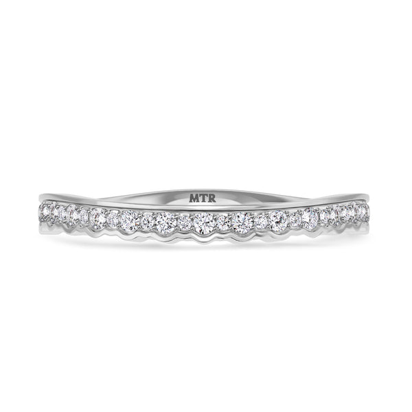 My Trio Rings Hailee 3-1/2 CTW Lab Grown Diamond Round Solitaire Wedding Trio Set in 14KT White Gold Vermeil