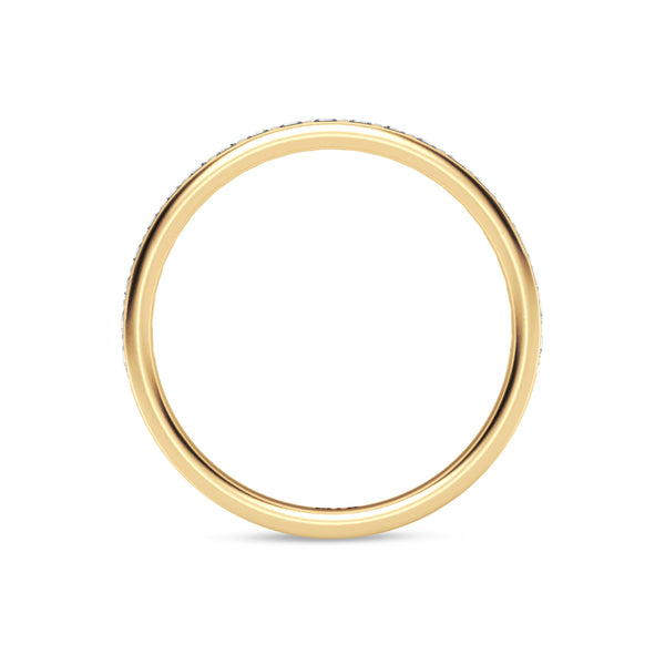 My Trio Rings Gedel 3 CTW Lab Grown Diamond Round Solitaire Wedding Trio Set in 14KT Yellow Gold Vermeil