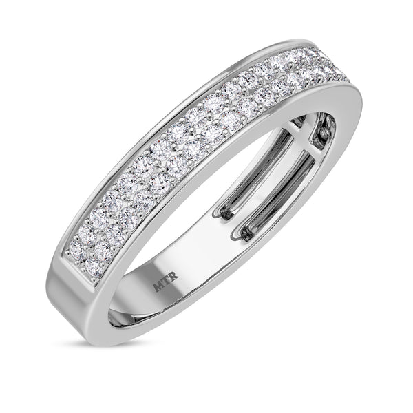 My Trio Rings Zaila 2-1/2 CTW Lab Grown Diamond Emerald Solitaire Wedding Trio Set in 14KT White Gold Vermeil