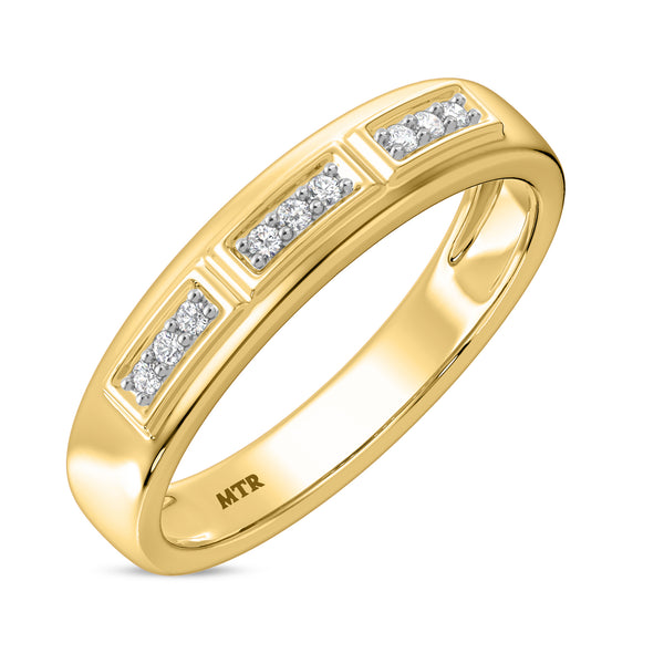 My Trio Rings Alwin 1-7/8 CTW Lab Grown Diamond Radiant Solitaire Wedding Trio Set in 14KT Yellow Gold Vermeil