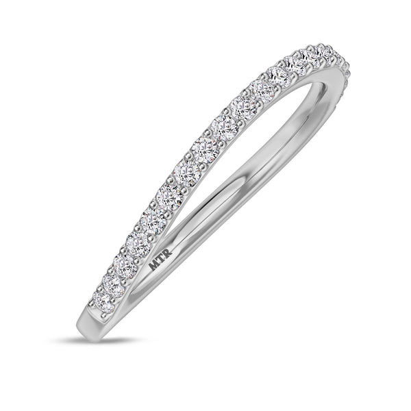 My Trio Rings Ember 2-3/8 CTW Lab Grown Diamond Round Solitaire Wedding Trio Set in 14KT White Gold Vermeil