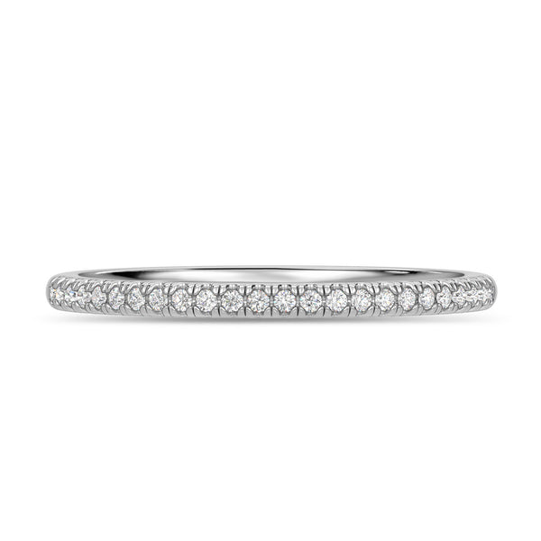 My Trio Rings Harlowe 1 CTW Lab Grown Diamond Round Solitaire Wedding Trio Set in 14KT White Gold Vermeil