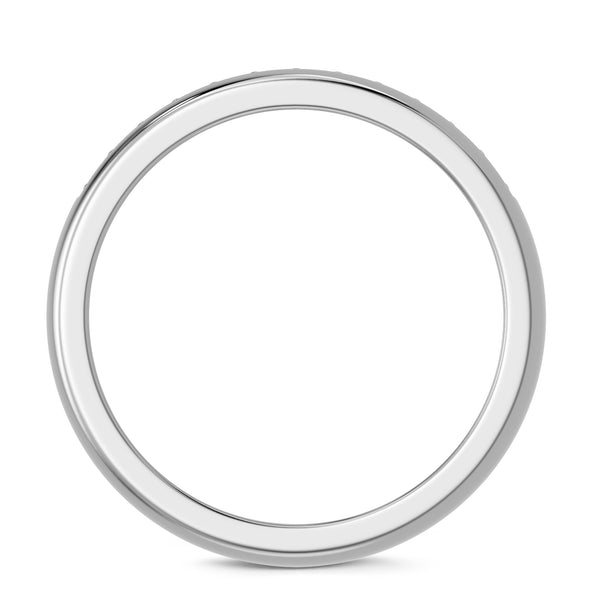 My Trio Rings Harlowe 1 CTW Lab Grown Diamond Round Solitaire Wedding Trio Set in 14KT White Gold Vermeil