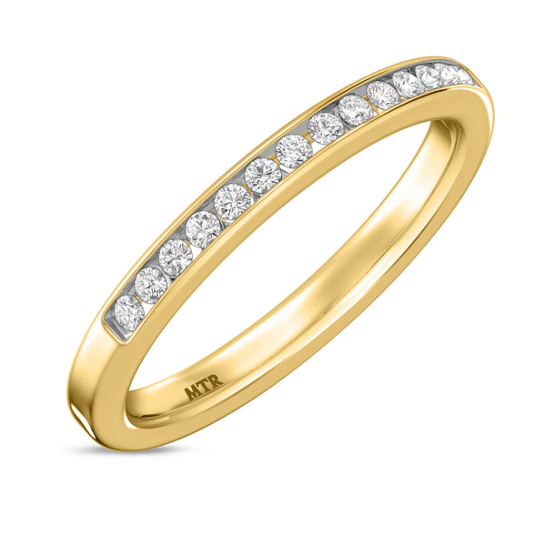 My Trio Rings Samaria 2-1/10 CTW Lab Grown Diamond Round Solitaire Wedding Trio Set in 14KT Yellow Gold Vermeil