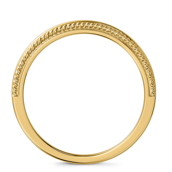 My Trio Rings Zuri 1/2 CTW Lab Grown Diamond Round Cluster Wedding Trio Set in 14KT Yellow Gold Vermeil
