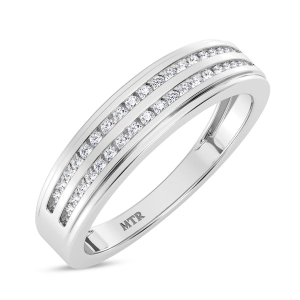My Trio Rings Ortwin 1/2 CTW Lab Grown Diamond Cushion Cluster Wedding Trio Set in 14KT White Gold Vermeil