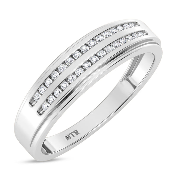 My Trio Rings Ortwin 1/2 CTW Lab Grown Diamond Cushion Cluster Wedding Trio Set in 14KT White Gold Vermeil