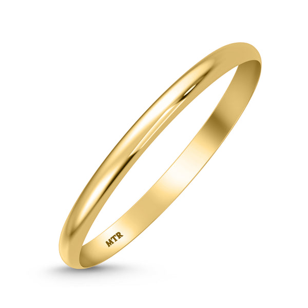 My Trio Rings Azareel 3/4 CTW Lab Grown Diamond Round Solitaire Bridal Set in 10KT Yellow Gold