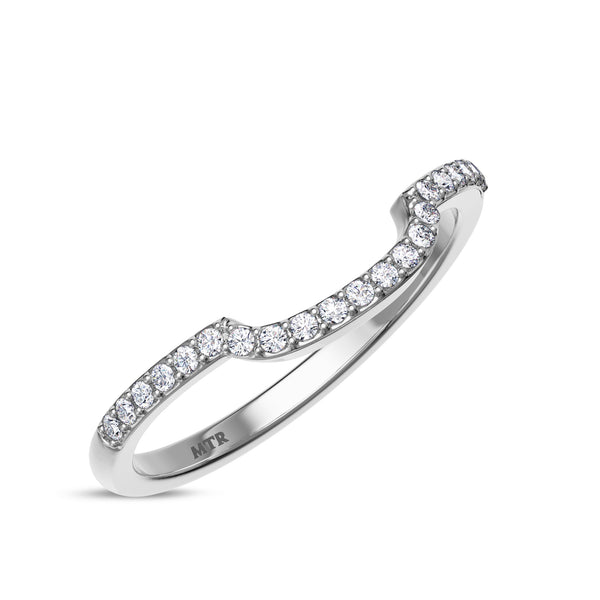 My Trio Rings Evanthe 1-7/8 Carat T.W. Sapphire and Diamond Matching Bridal Ring Set 10KT White Gold