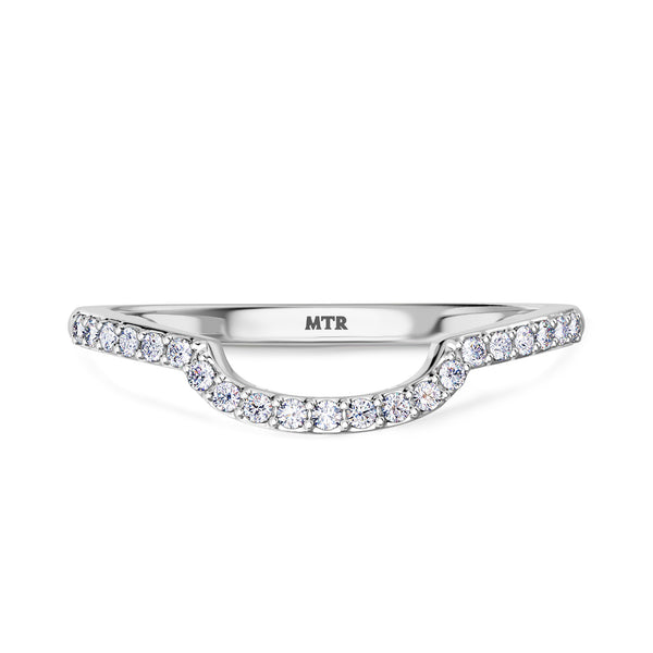 My Trio Rings Evanthe 1-7/8 Carat T.W. Sapphire and Diamond Matching Bridal Ring Set 10KT White Gold