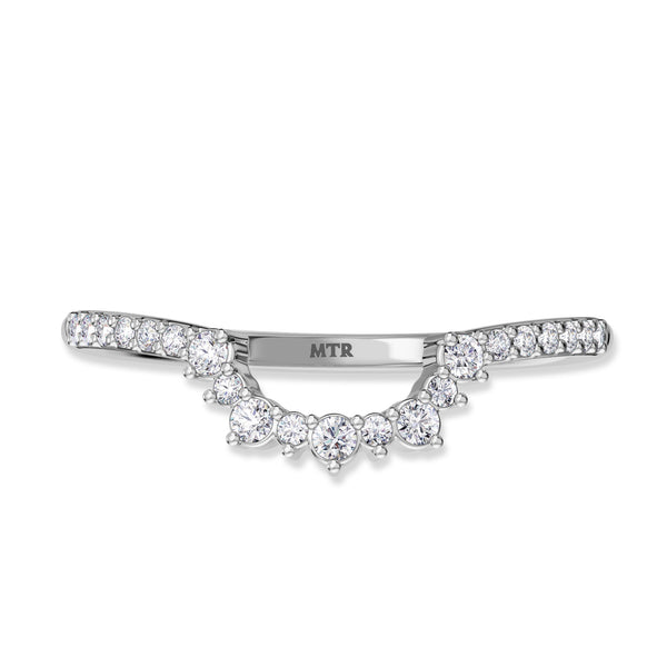 My Trio Rings Kana 2-1/3 Carat T.W. Sapphire and Diamond Trio Matching Wedding Ring Set 10KT White Gold