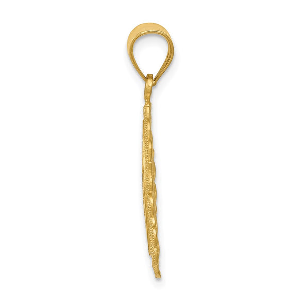 14KT Gold 25X18MM Zodiac Sign Scorpio Pendant. Chain Not Included