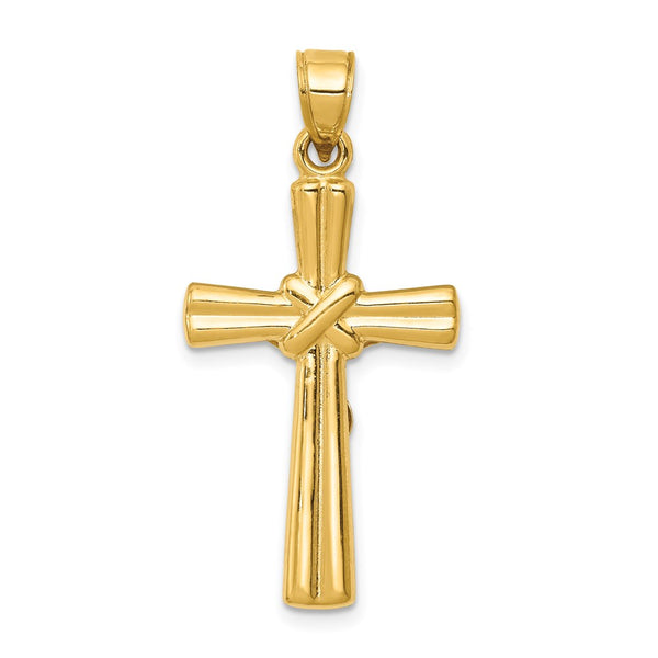 14KT Gold Reversible Crucifix / Cross Pendant. Chain not Included