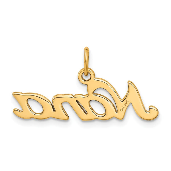 14KT Gold Nana Charm Pendant. Chain not Included.