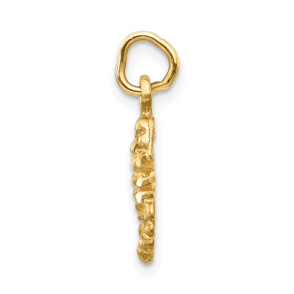 14KT Gold Scorpio Zodiac Charm Pendant. Chain not Included.