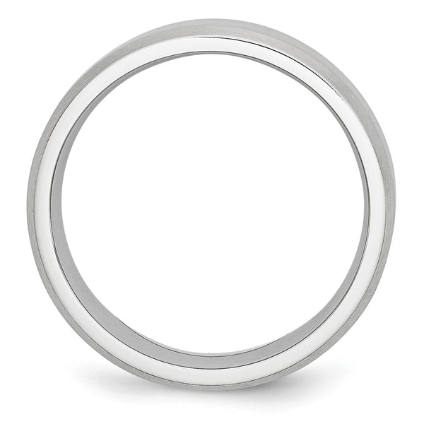 Cobalt Beveled Edge Satin 7mm Band