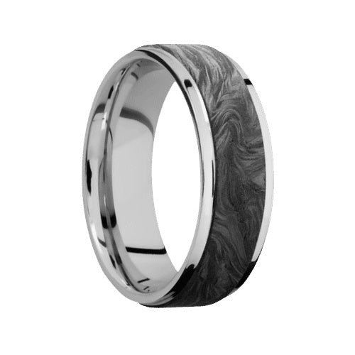 Lashbrook Cobalt Chrome Band with Polish Polished Finish and Forged Carbon Fiber Inlay