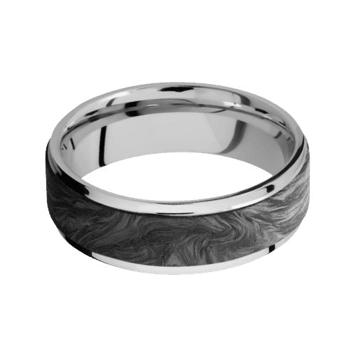 Lashbrook Cobalt Chrome Band with Polish Polished Finish and Forged Carbon Fiber Inlay