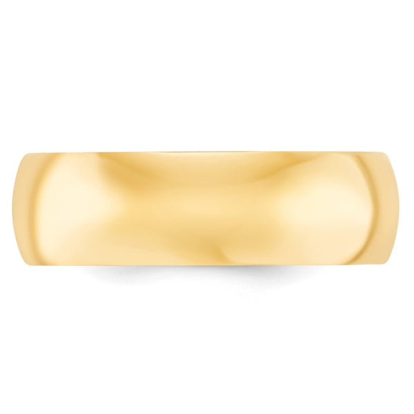 7MM Wedding Comfort Fit Ring in 14KT Yellow Gold. Size 5