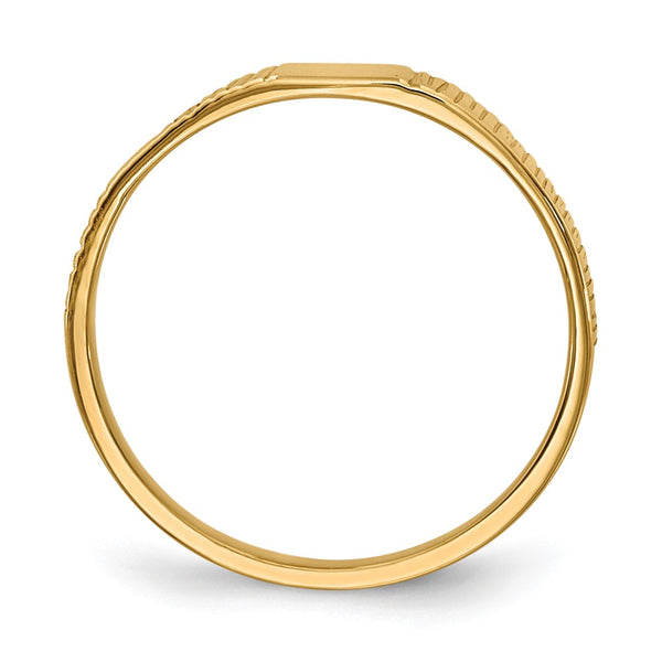 14KT Yellow Gold Baby Ring. Size 2