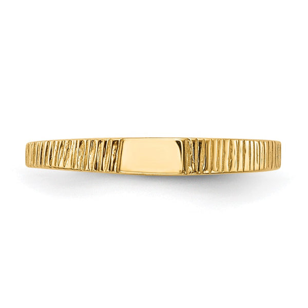14KT Yellow Gold Baby Ring. Size 2