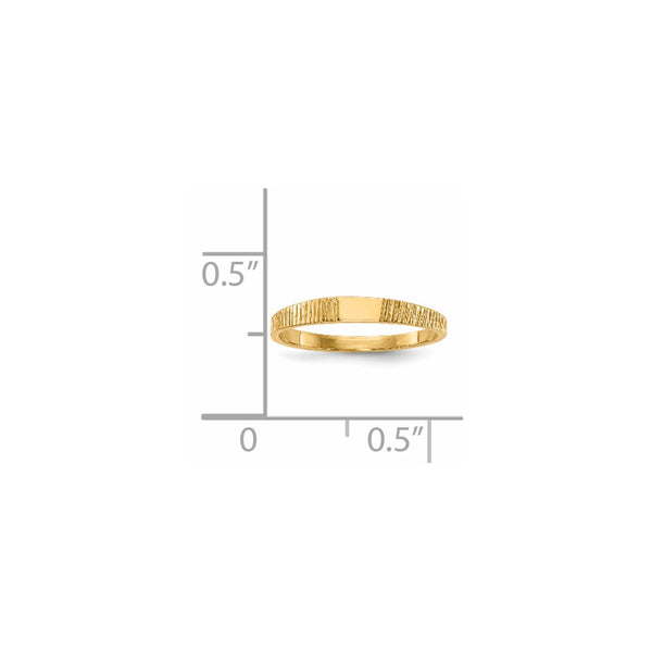 14KT Yellow Gold Baby Ring. Size 2