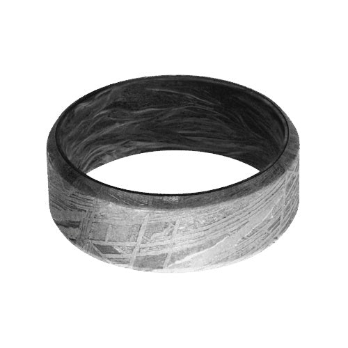 Lashbrook Meteorite Band with None Finish and Forged Carbon Fiber