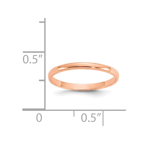 14KT Rose Gold Baby Ring; Size 3