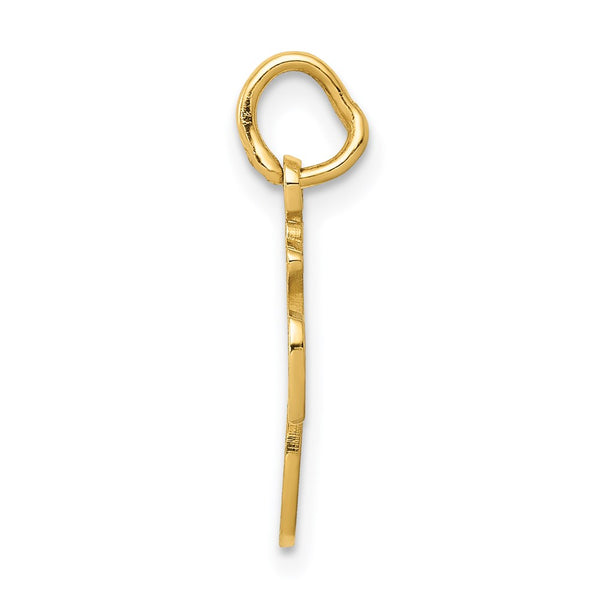14KT Gold Money Bag Charm Pendant. Chain not Included.