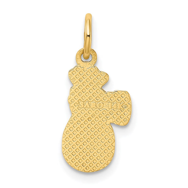 14KT Gold Money Bag Charm Pendant. Chain not Included.