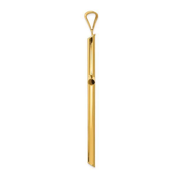 14KT Yellow Gold 73X42MM Cross Pendant. Chain Not Included