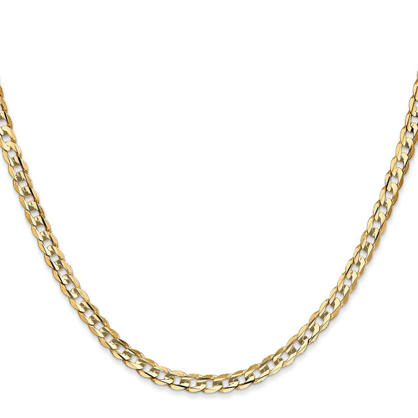 14KT Yellow Gold 16-inch 3.8MM Lobster Clasp Curb Chain