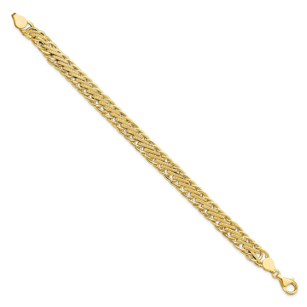 14KT Yellow Gold 7.75-inch Fancy Bracelet