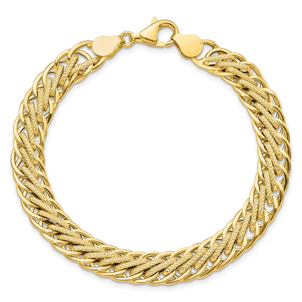 14KT Yellow Gold 7.75-inch Fancy Bracelet