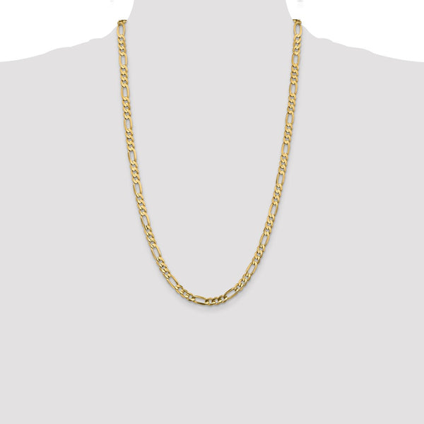 14KT Yellow Gold 26-inch 5.5MM Figaro Chain