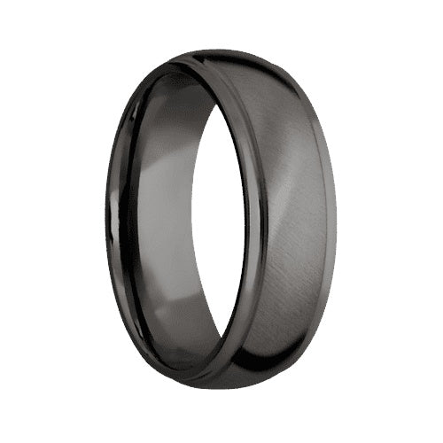 Lashbrook Tantalum Noir Band with Angled Satin Polished Finish