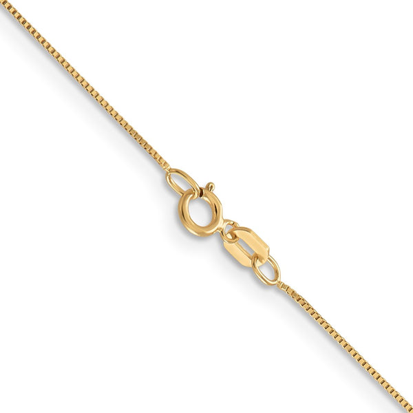 14KT Yellow Gold 16-inch 0.5MM Box Pendant Chain